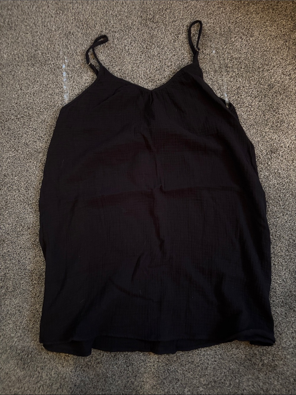 Shade & Shore Black Spaghetti Strap Swim Coverup